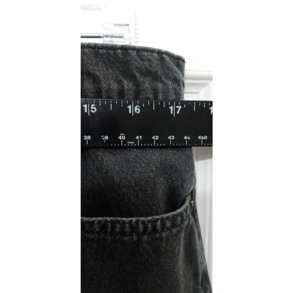 Vintage Ralph Lauren Denim Caldwell Skirt Sz 12 Black Y2K Grunge Preppy Retro - Picture 4 of 9